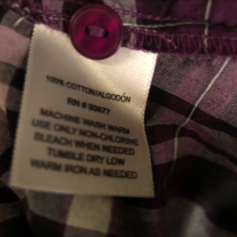 Purple check blouse - Picture 4 of 4
